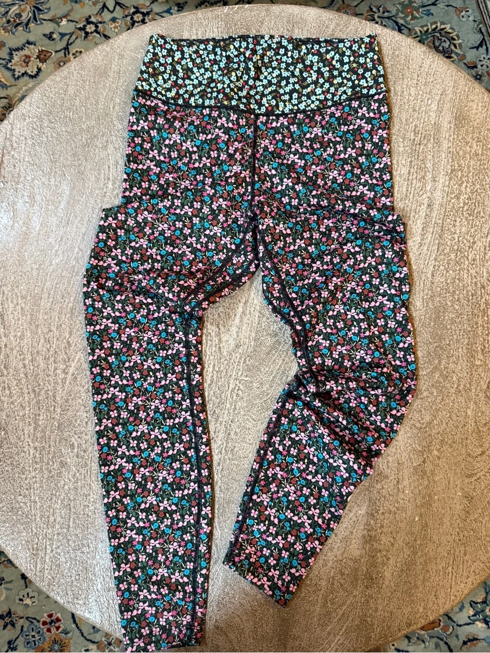 Mika Yoga Wear Kids Deep Teal Stretch Leggings